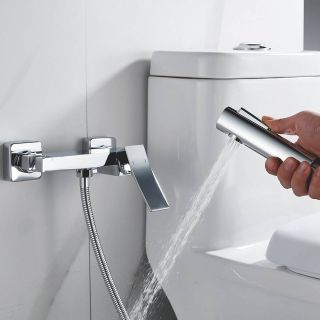 Гигиенический душ со смесителем Shevanik S4005-1 хром